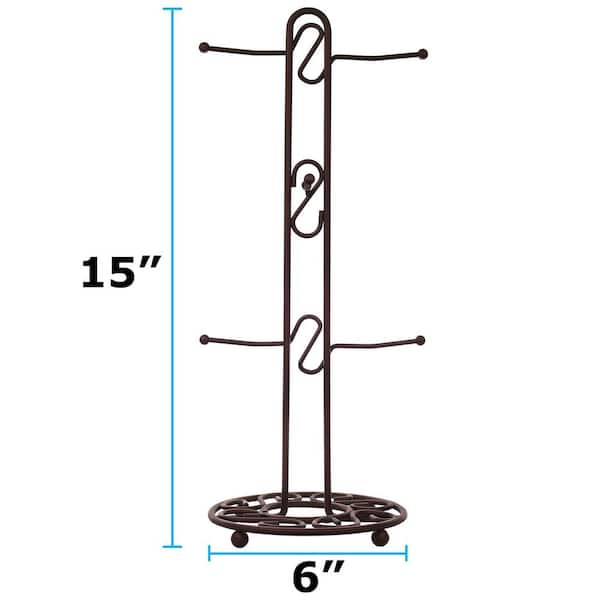 Spectrum Paxton 8-Hook Mug Tree Coffee & Tea Cup Display Stand