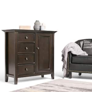 Amherst 37 in. Wide Hickory Brown Solid Wood Transitional Medium Storage Cabinet
