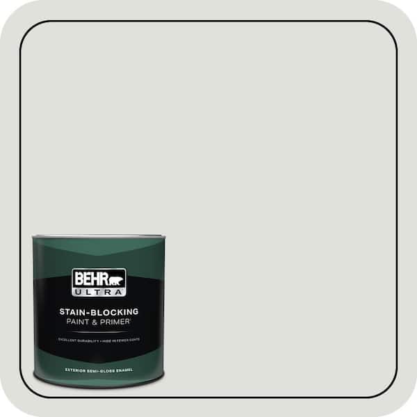 BEHR ULTRA 1 qt. #GR-W06 Winds Breath Semi-Gloss Enamel Exterior Paint & Primer