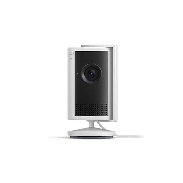 Indoor Cam Plus - Plug-In Retinal 2K Security Camera, 4x Enhanced Zoom, Low-Light Sight Color Night Vision, White