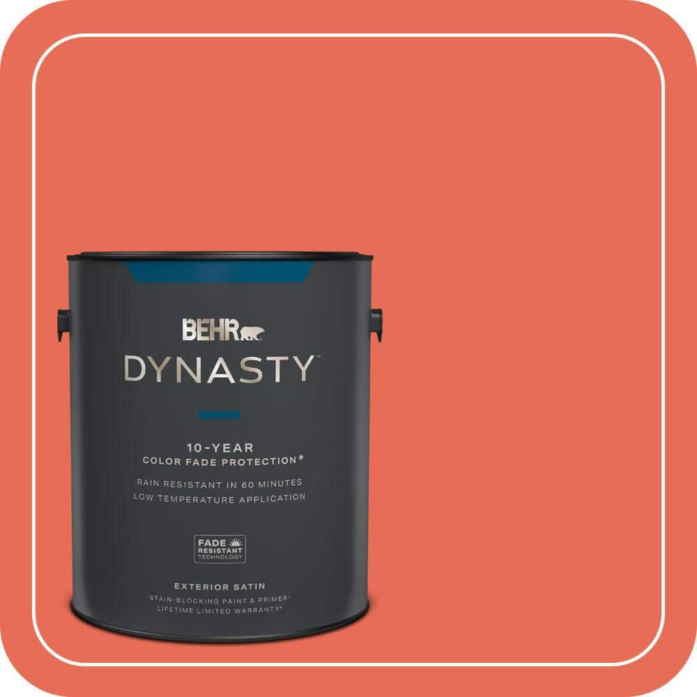 1 gal. #190B-6 Wet Coral Satin Enamel Exterior Stain-Blocking Paint & Primer price history on PriceWatchPro