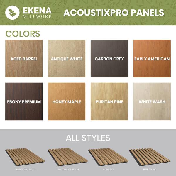 Ekena Millwork AcousticPro 1 in. x 1 ft. x 8 ft. Noise Ekena Millwork AcousticPro 1 in. x 1 ft. x 8 ft. Noise