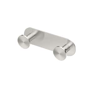 Glamour Double Robe Hook in Satin Nickel