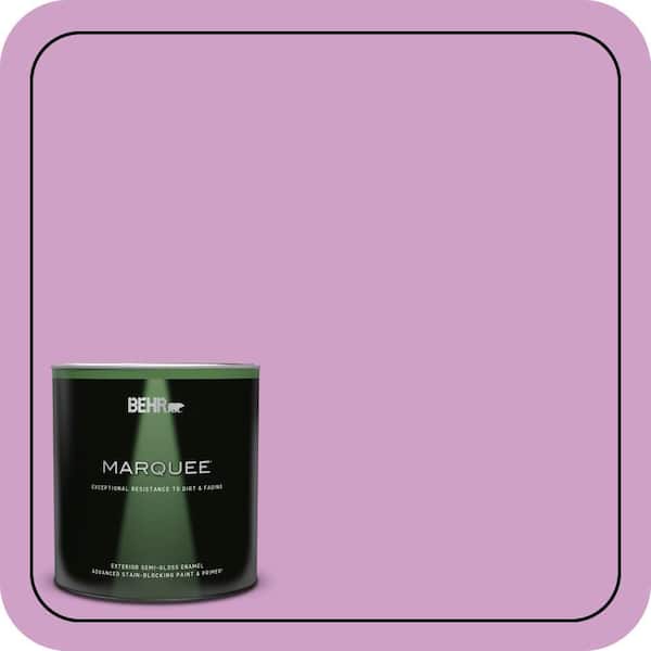BEHR MARQUEE 1 qt. #670B-4 Geranium Bud Semi-Gloss Enamel Exterior Paint & Primer