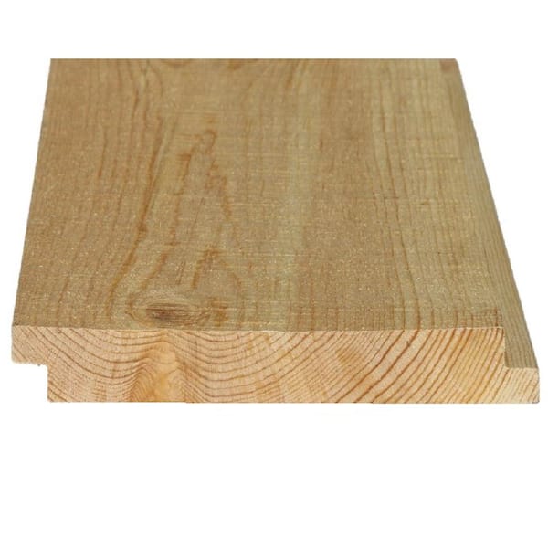 Unbranded 1 in. x 6 in. x 12 ft. #2 and Better Resawn Shiplap Pine Paneling Board