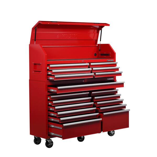Top Tool Cabinet Set In Gloss Red, Best Rolling Tool Storage Box