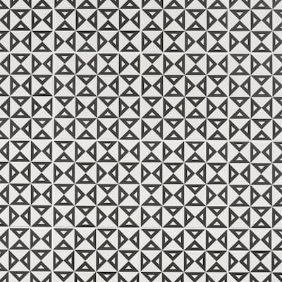 Script Angle Positive 7.87 in. x 7.87 in. Matte Porcelain Floor and Wall Tile (11.19 sq. ft./Case)