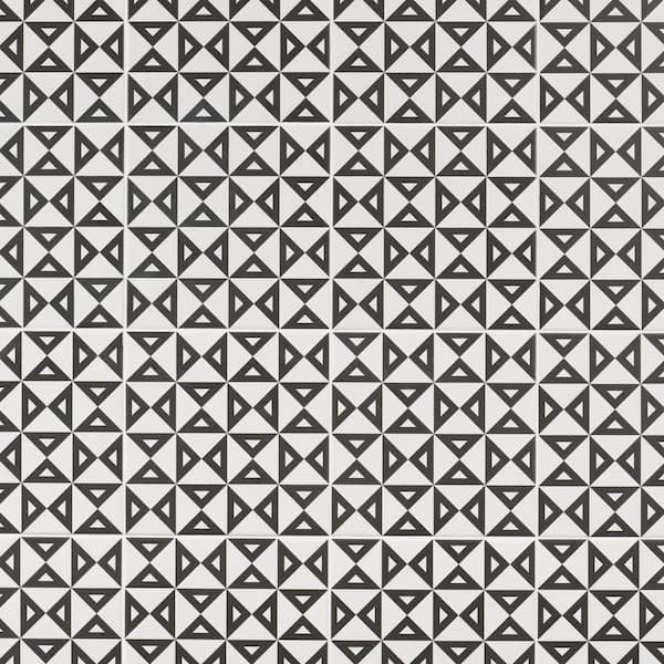 Ivy Hill Tile Script Angle Positive 7.87 in. x 7.87 in. Matte Porcelain Floor and Wall Tile (11.19 sq. ft./Case)