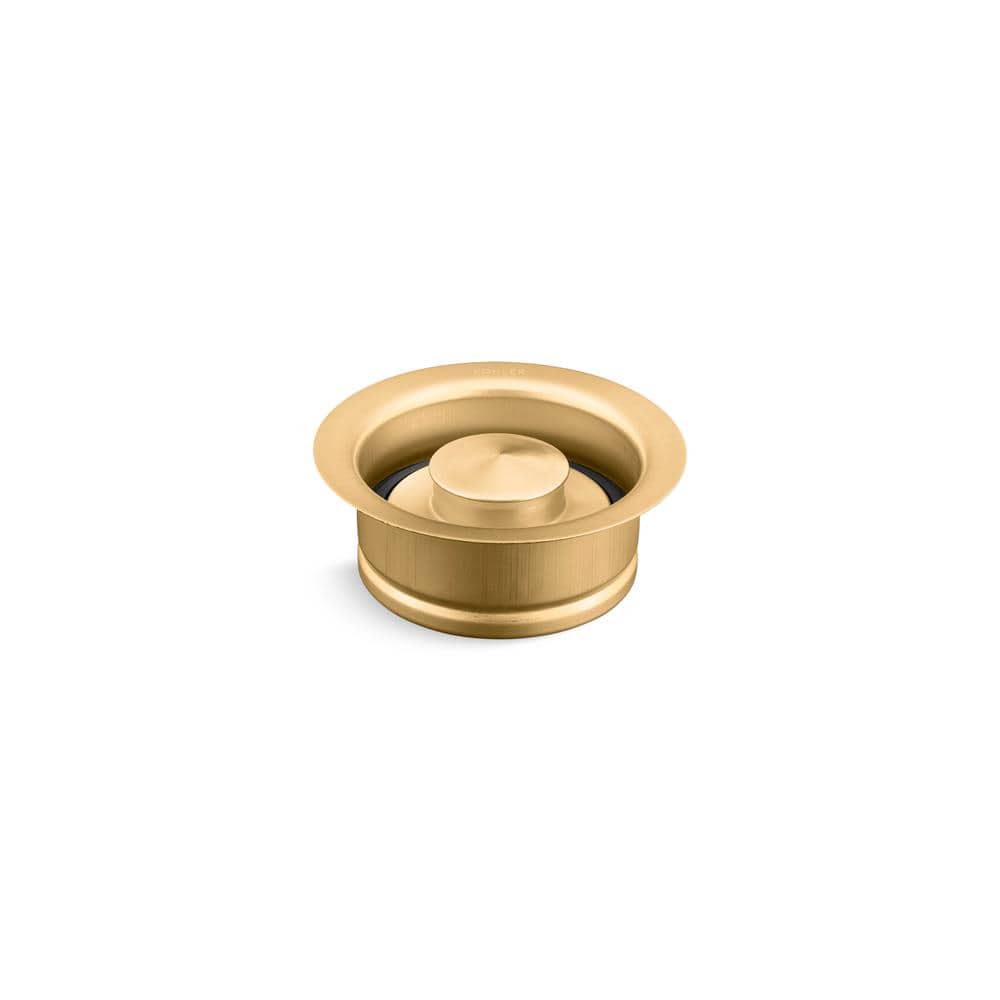 KOHLER Disposal Flange with Stopper in Vibrant Brushed Moderne Brass