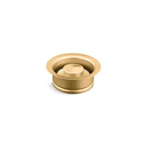 Disposal Flange with Stopper in Vibrant Brushed Moderne Brass