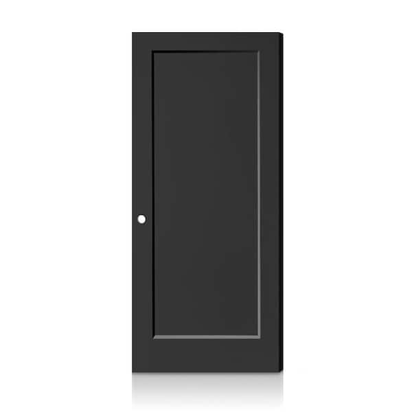 Fire-Rated 1 Panel 36 in. x 80 in. Right-Hand/Inswing Charcoal Black Composite Interior Commercial Door Slab