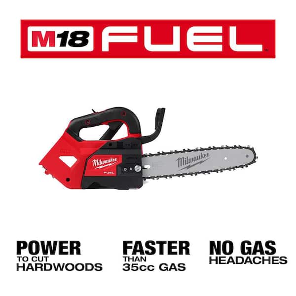 Milwaukee - M18 FUEL 12 in. 18V Lithium-Ion Brushless Cordless Battery Top Handle Chainsaw (Tool Only)