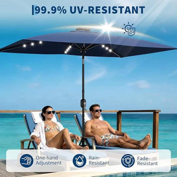 average patio umbrella size Blissun 9' Outdoor Umbrella, Outdoor Table Umbrella, Yard Umbrella, Market with 8 Sturdy Ribs, Push Button Tilt and Crank (Red) : Patio, Lawn & Garden Wheelie Bikes 20' x 20' Custom Color:Glory Red