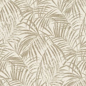 Yumi Gold Palm Leaf Wallpaper
