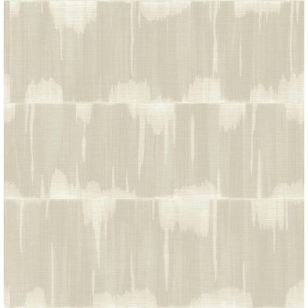 NuWallpaper Beige Dallas Striped Vinyl Peel and Stick Wallpaper Roll