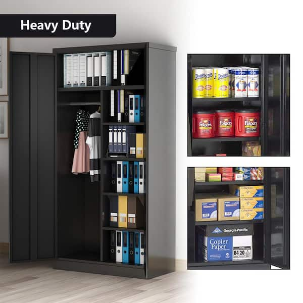 Steel wardrobe with deals locker