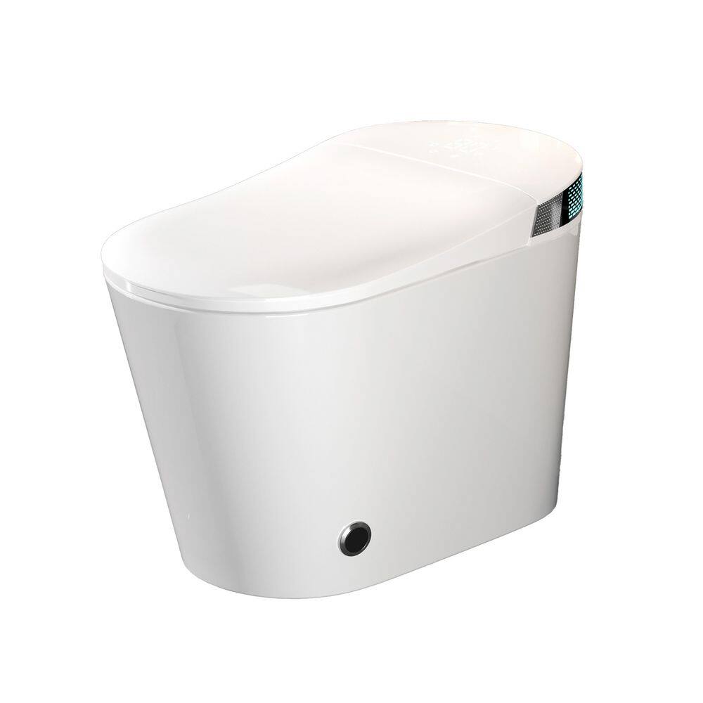Elongated Smart Bidet Toilet 1.28 GPF in White with Foot Kick Operation, Heated Seat, ADA Comfort Height, Remote Control price history on PriceWatchPro