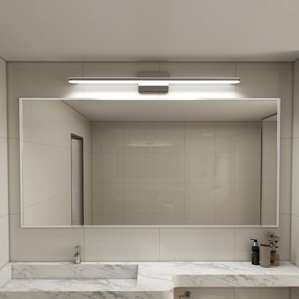 BeamBox 39 in. 1-Light Chrome LED Vanity Light, 24-Watt Daylight