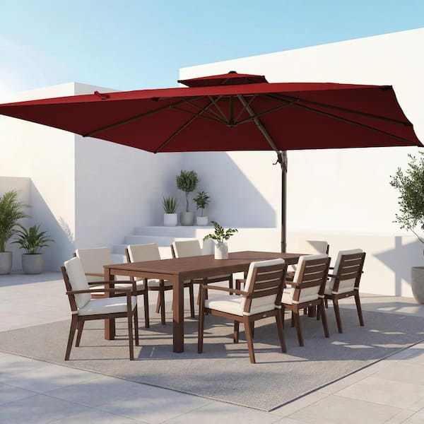12x12 patio umbrella Outdoor Patio Umbrella,12 x 12 Shade Area with Base for Outdoor Dining Relax