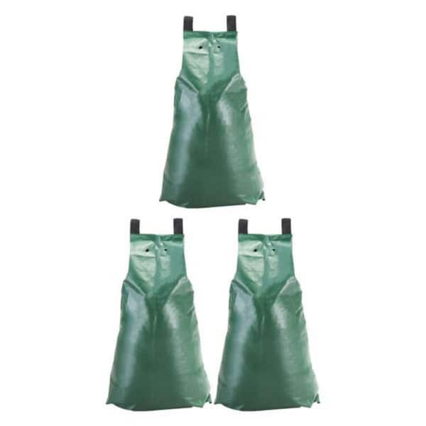 20 Gal. PVC Tree Watering Bag for Slow Release Drip Tree Irrigation (3-Packs) Watering Bags Green