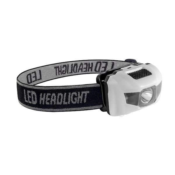 GoGreen Power 3-Watt Head Light with Adjustable Band in White