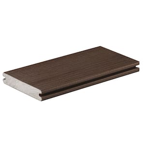 Composite Legacy 5/4 in. x 6 in. x 1 ft. Grooved Mocha Composite Sample (Actual: 0.94 in. x 5.36 in. x 1 ft)