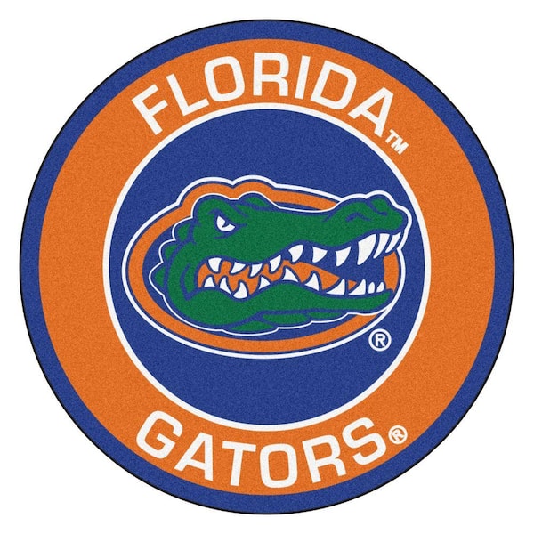 FANMATS NCAA University of Florida Orange 2 ft. x 2 ft. Round Area Rug