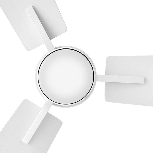 HINKLEY - Atticus 42.0 in. Indoor/Outdoor Integrated LED Matte White Ceiling Fan with Remote Control