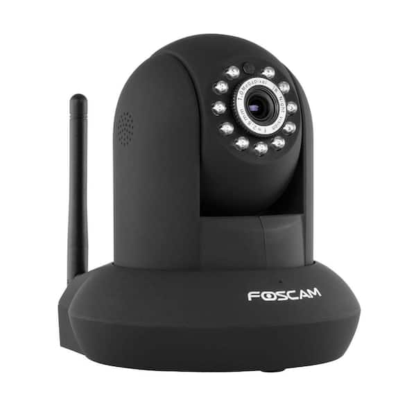Foscam Wireless 720p Indoor Plug and Play IP Video Surveillance Camera - Black