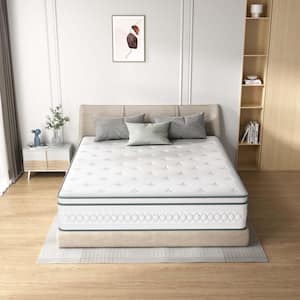 Twin Size Medium Comfort Level Hybrid Gel Memory Foam 12in. Cooling and Skin-Friendly Mattress