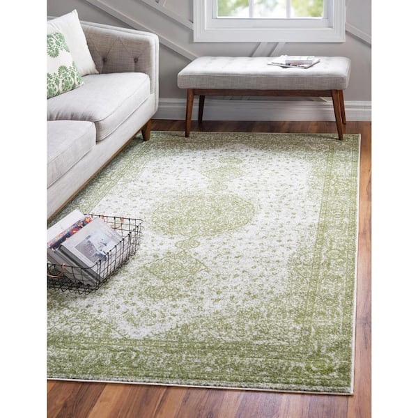 Bromley Midnight Green 4 ft. x 6 ft. Area Rug