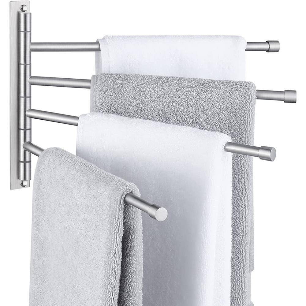 Kubos 8 in. Wall-Mounted Hand Towel Bar in Brushed Nickel