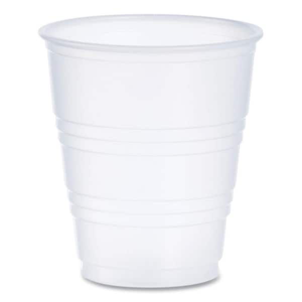 Translucent 5 oz. Disposable High-Impact Polystyrene (HIPS) Plastic Cups, Cold Drinks (100 Per Case)