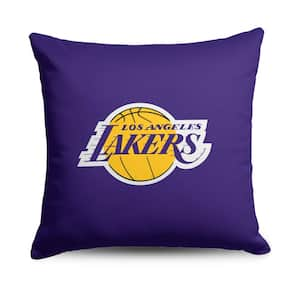 NBA Lakers Double Down Printed Multicolor Throw Pillow 18x18