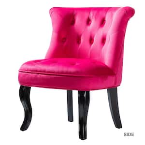 Jane Fushia Tufted Accent Chair