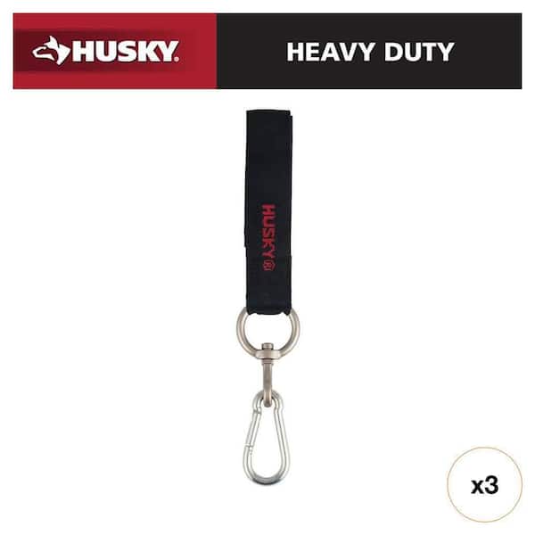 18 in. Heavy Duty Hanging Quick-Release Hooks with Carabiner Strap (3-Count)