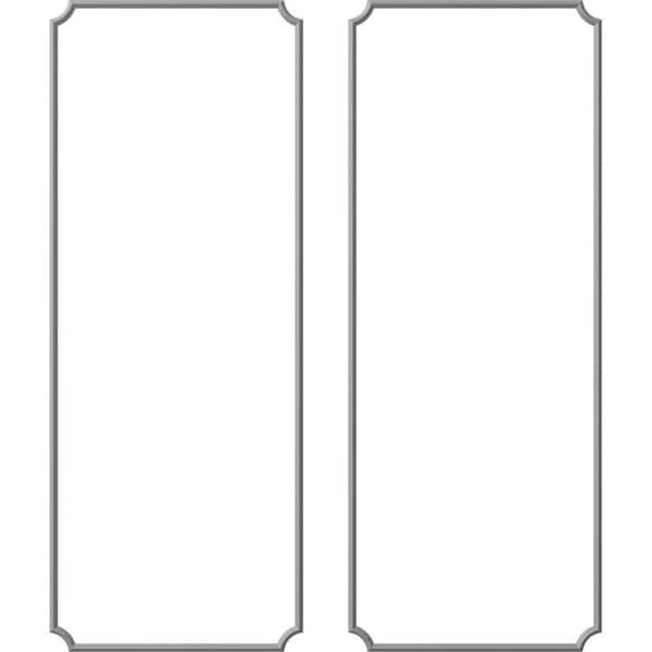 Ekena Millwork 28 in. W x 72 in. H Unfinished Polyurethane Large Classic Panel Moulding Kit (Double Panel)