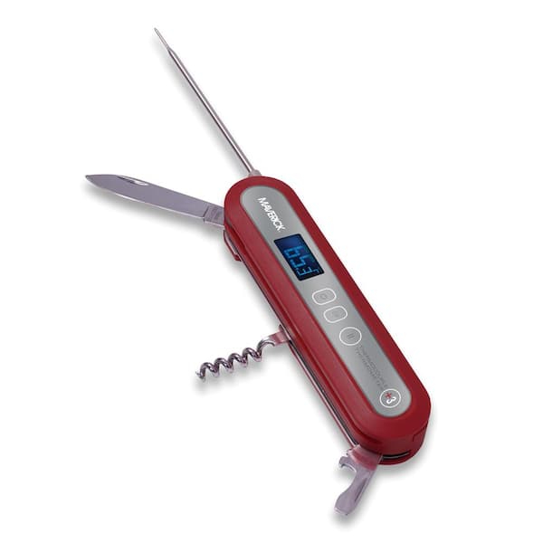 Maverick Digital Thermometer Pocket Knife Meat Thermocouple Plus 3 Tools
