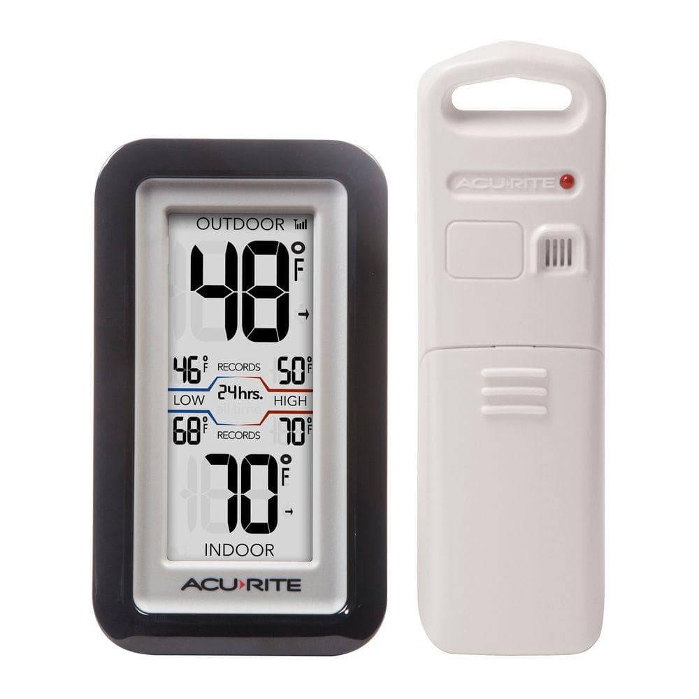 AcuRite Digital Thermometer with Indoor/Outdoor Temperature 02043 - The  Home Depot