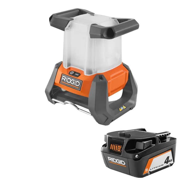 RIDGID 18V Cordless 360° Area Light with FREE 4.0 Ah Lithium-Ion Battery
