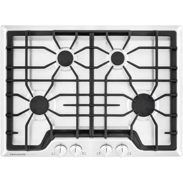 FRIGIDAIRE 30 in. Gas Cooktop in White with 4 Burners