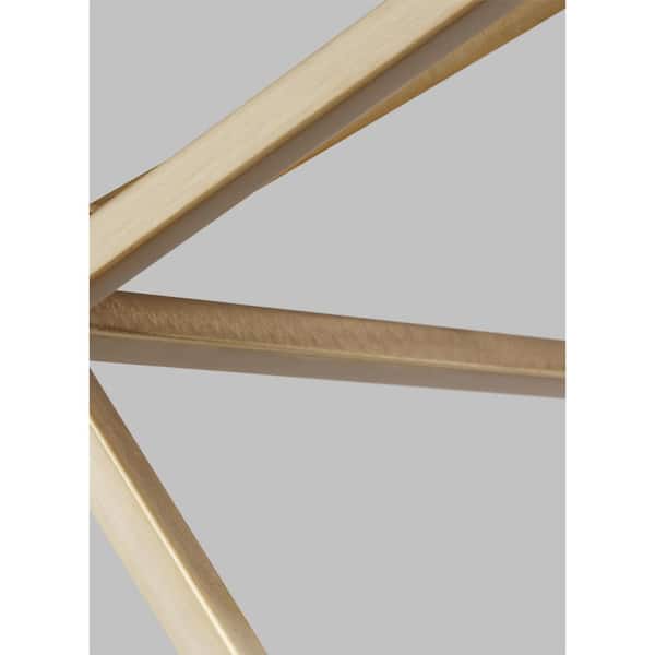 Dianna 4-Light Satin Brass Small Hanging Pendant