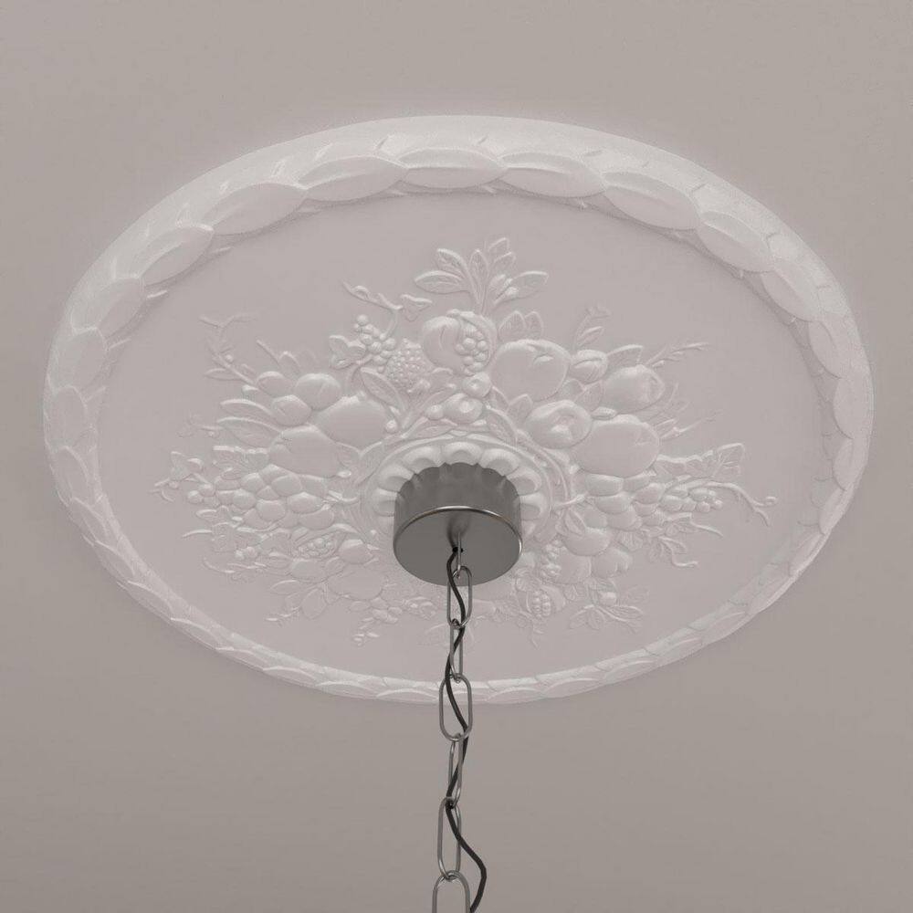 Primed Urethane 22.5" Round Harvest Ceiling Medallion