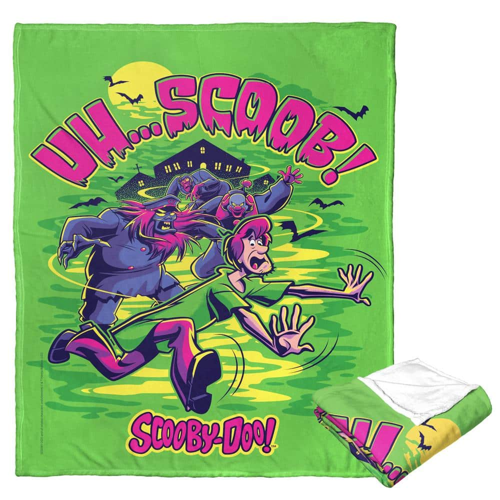 Warner Bros. Scooby Doo Silk Touch Multi-Colored Throw Blanket Uh Scoob Where Are You