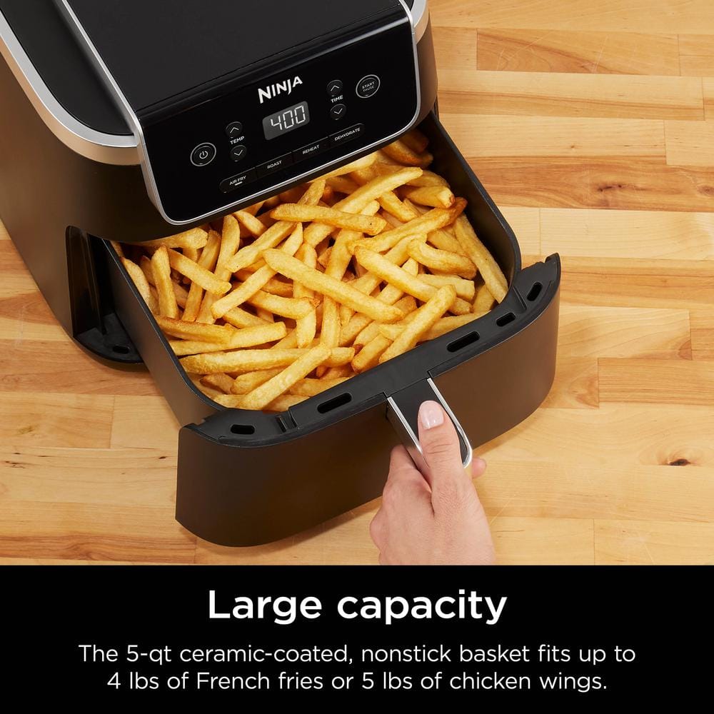 Ninja 5 QT Black Electric Air Fryer Pro with 4 Cooking Functions