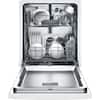 Bosch: Series 24 in. White Front Bosch Control Tall Tub Dishwasher with Hybrid Stainless Steel Tub and Utility Rack