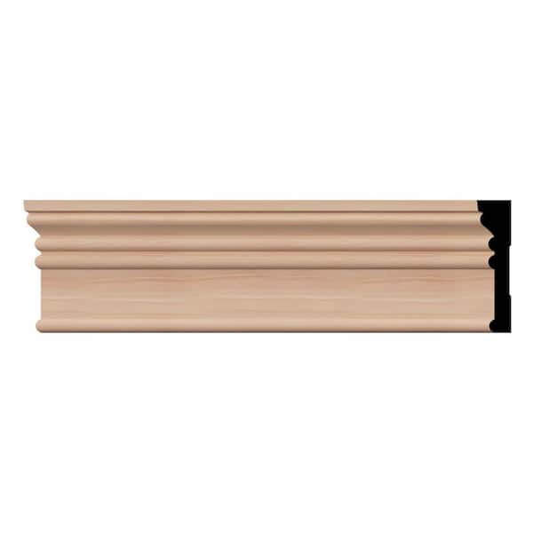 Howe Window Casing Ekena Millwork MRB3 0.69 in. D x 3.25 in. W x 96 in. L Wood (Cherry ...