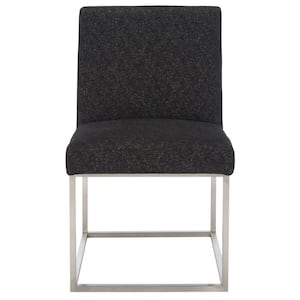 Jenette Black/Silver 18.3 in. Wood Dining Chair