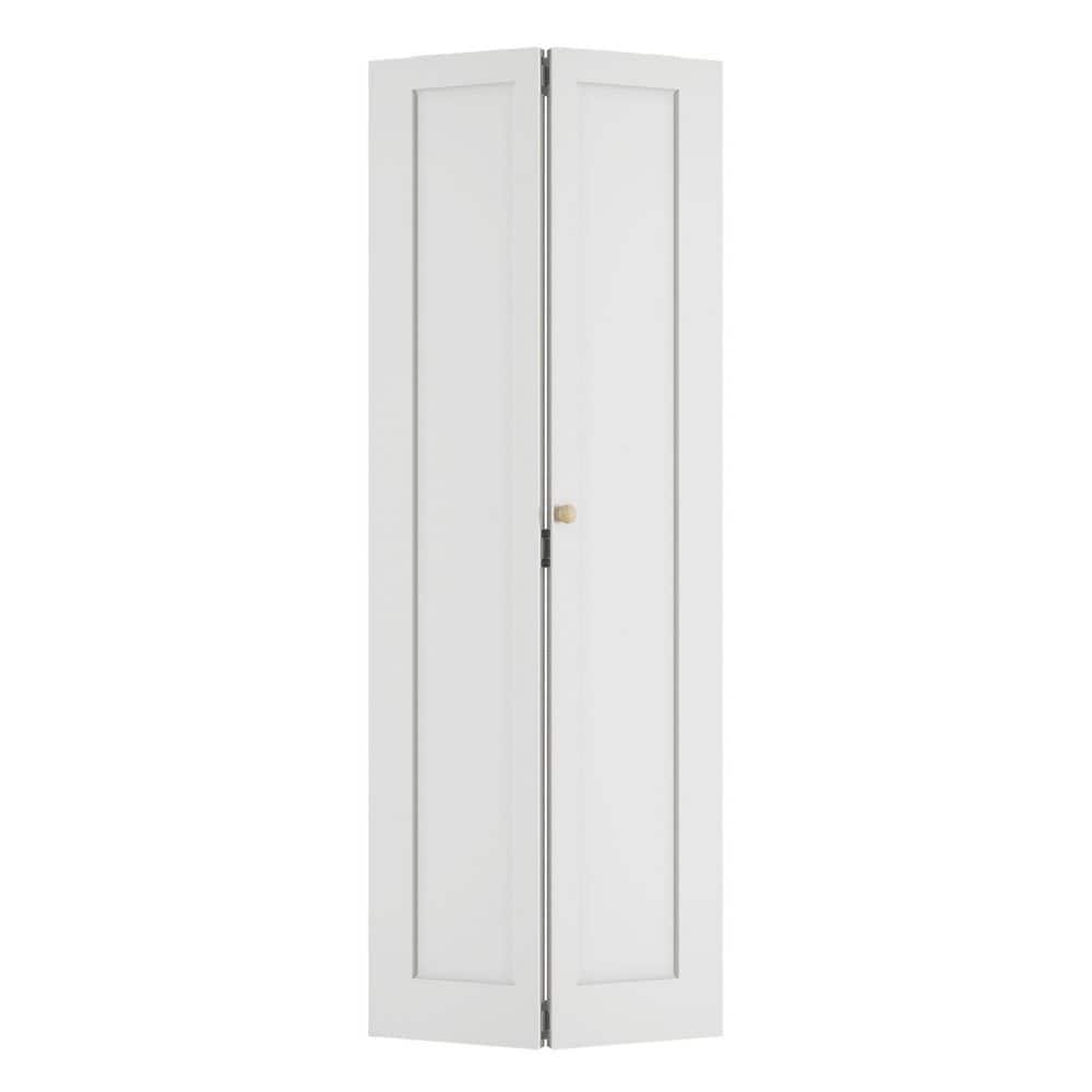 32 in. x 78.4 in. 1-Panel Hollow Core White Primed Composite MDF Bi-fold Door with Hardware Kit price history on PriceWatchPro