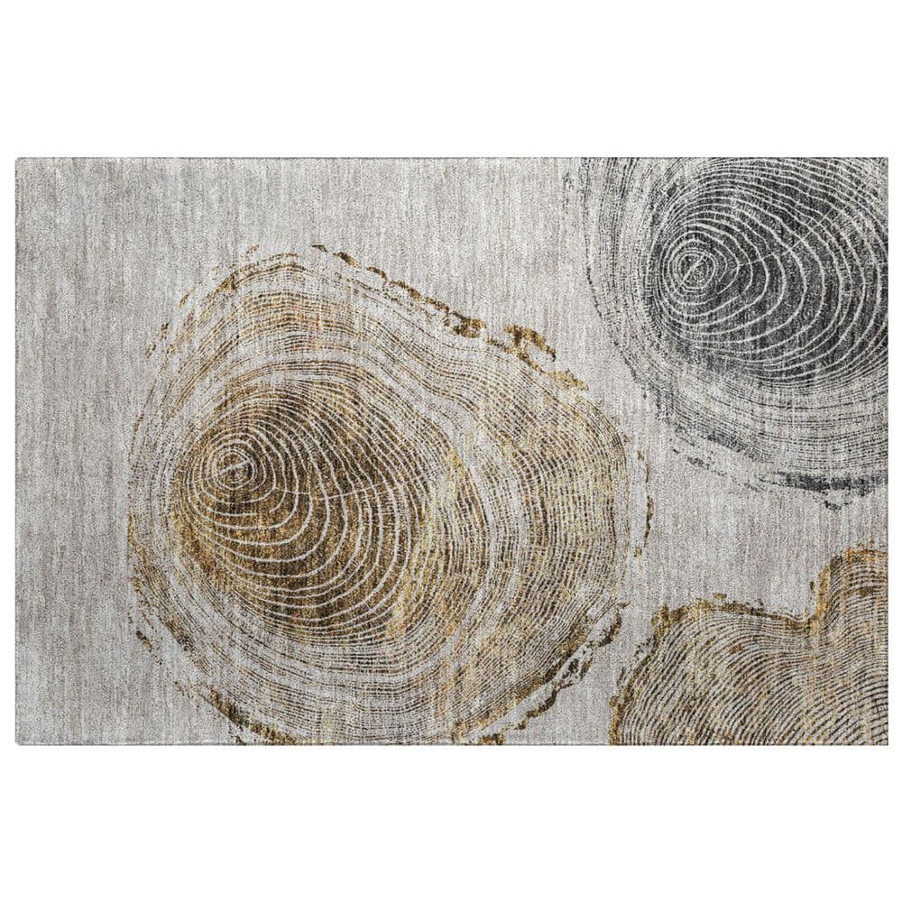 Dream Shag Premium Machine Washable Abstract ADS713 Taupe 3 ft. x 4 ft. Area Rug price history on PriceWatchPro